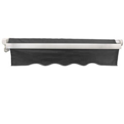 Sundaze 2 X 1.5M Manual Awning Retractable Garden Patio Canopy Sun Shade Shelter With Fittings And Crank Handle Grey - thumbnail 3