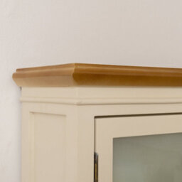Melody Maison Cream & Wooden Wall Cabinet With Drawers - Claudia Range - thumbnail 5