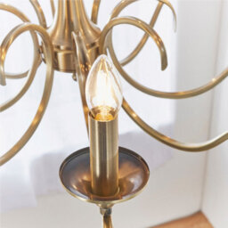 Luminosa Lighting Luminosa Kora 8 Light Chandelier Antique Brass Finish, E14 - thumbnail 5