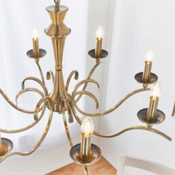 Luminosa Lighting Luminosa Kora 8 Light Chandelier Antique Brass Finish, E14 - thumbnail 3