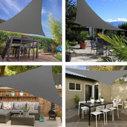 Grey 3X3X4.3M Oxford Shade Sail - thumbnail 6