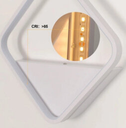 Wall Light Aluminium Led Flush Mounted Sconce White 42 Cm - thumbnail 4