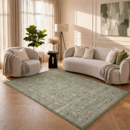 The Rugs Montana Green Oriental Area Rug And Runner Soft Durable Pet Friendly Easy To Clean Living Room Bedroom 3716Grn - thumbnail 6