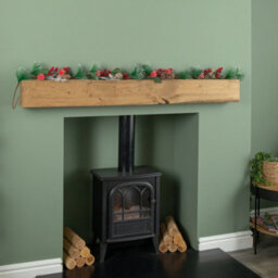Samuel Alexander 1.5M (150Cm) Christmas Garland With Red Berries, Frosted Apples And Pinecones - thumbnail 2