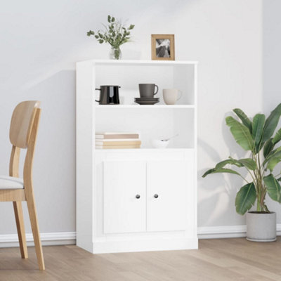 Berkfield Highboard White 60X35.5X103.5 Cm Engineered Wood - image 1