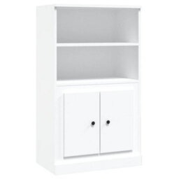 Berkfield Highboard White 60X35.5X103.5 Cm Engineered Wood - thumbnail 2