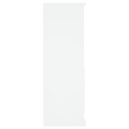 Berkfield Highboard White 60X35.5X103.5 Cm Engineered Wood - thumbnail 7