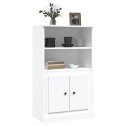 Berkfield Highboard White 60X35.5X103.5 Cm Engineered Wood - thumbnail 4