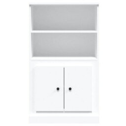 Berkfield Highboard White 60X35.5X103.5 Cm Engineered Wood - thumbnail 6