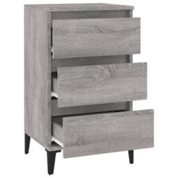 Berkfield Bedside Cabinet Grey Sonoma 40X35X70 Cm Engineered Wood - thumbnail 6
