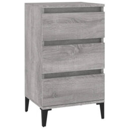 Berkfield Bedside Cabinet Grey Sonoma 40X35X70 Cm Engineered Wood - thumbnail 2