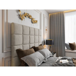 Luther Upholstered  Pebble Tv Bed Frame - thumbnail 3