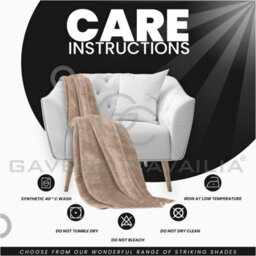Gc Gaveno Cavailia Luxury Faux Fur Throw 150X200 Cm Mink Fleece Blanket For Double Bed & Sofa Bed - thumbnail 6