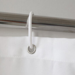 Neel Blue Golden Petals Polyester Shower Curtain, Water-Resistant Bathroom Curtain With 12 Hooks - 180X180Cm - thumbnail 2