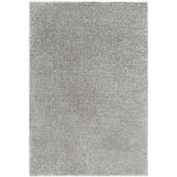 Livabliss Cloudy Shaggy-Solid Color Dark Grey Plush Soft Pile Living Bedroom Rug 140 X 200 Cm Easy Care, Non Shedding - thumbnail 1