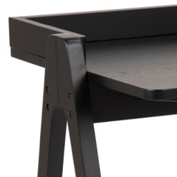 Furniture To Go Miso Office Desk In Matt Black Lacquered - thumbnail 5