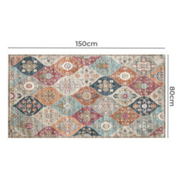Marlow 80X150Cm Floor Rug Runner Washable Non Slip For Living Room Bedroom - thumbnail 8