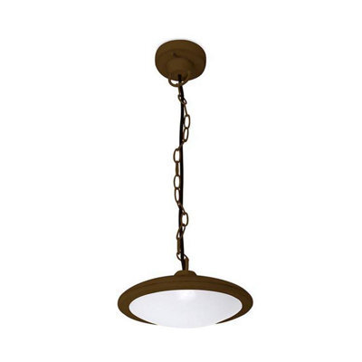 Luminosa Lighting Luminosa Pergola Led Outdoor Ceiling Pendant Light Brown Ip44