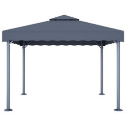 Berkfield Gazebo 300X300 Cm Anthracite Aluminium - thumbnail 2