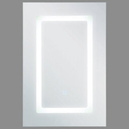 Wyld And Coco Led Bathroom Mirror Cabinet 40 X 60 Cm White - Wall-Mounted, Illuminated, Single Door - thumbnail 1