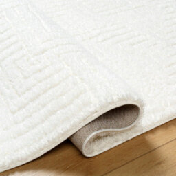 Livabliss Nomadic-Shaggy Ivory Modern Graphic Soft Plush Pile Living Bedroom Rug 160 X 213 Cm Easy Care, Non Shedding - thumbnail 4