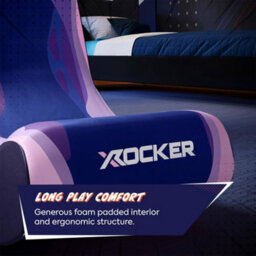 X Rocker Video Rocker Gaming Chair For Kids - Lava Pink - thumbnail 4