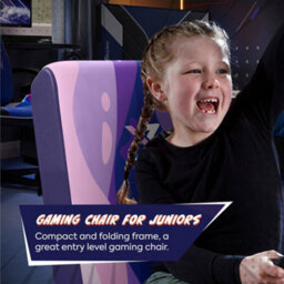 X Rocker Video Rocker Gaming Chair For Kids - Lava Pink - thumbnail 6