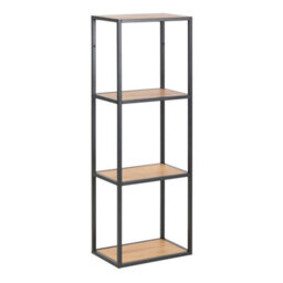 Furniture To Go Seaford Black Metal Wall Shelf - thumbnail 1