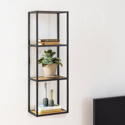 Furniture To Go Seaford Black Metal Wall Shelf - thumbnail 5