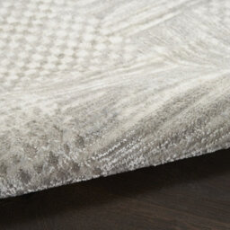Silver Grey Abstract Modern Living Room Bedroom & Dining Room Rug-69 X 229Cmcm (Runner) - thumbnail 8