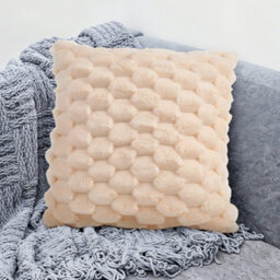 Living And Home Cozy Soft Plush Throw Pillowcases Cushion Covers Warm And Comfortable Set Of 2 Without Insert - thumbnail 4