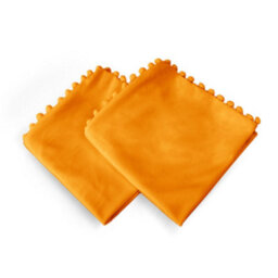 Deconovo 2 Pack Pom Pom Crushed Velvet Cushion Covers 24X24 Inches Pillowcases For Sofa With Invisible Zipper 60Cm X 60Cm Gold - thumbnail 2