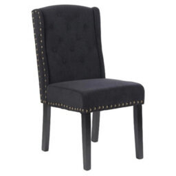Black Velvet Dining Chairs Set Of 4 - thumbnail 1