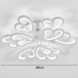 Living And Home 9 Head Contemporary Flower Like Led Semi Flush Ceiling Light Cool White - thumbnail 7
