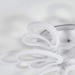 Living And Home 9 Head Contemporary Flower Like Led Semi Flush Ceiling Light Cool White - thumbnail 6