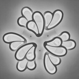 Living And Home 9 Head Contemporary Flower Like Led Semi Flush Ceiling Light Cool White - thumbnail 5
