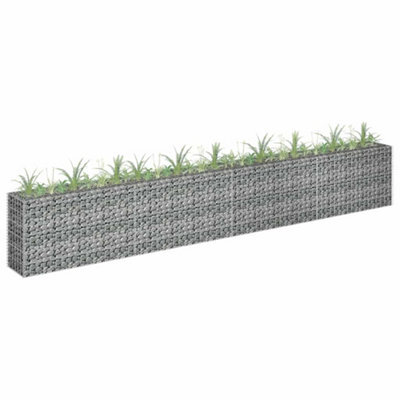 Walplus Gabion Raised Bed Galvanised Steel 360X30X60 Cm - image 1