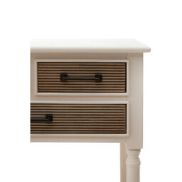 Orsina Pearl White Console Table For Hallway, Pine Wood  Wood Table For Home Décor With 3 Drawers - thumbnail 6