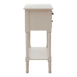 Orsina Pearl White Console Table For Hallway, Pine Wood  Wood Table For Home Décor With 3 Drawers - thumbnail 3