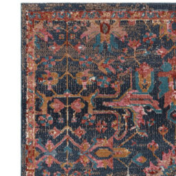 Traditional Persian Bordered Floral Easy To Clean Rug For Dining Room Bed Room And Living Room-155Cm X 230Cm - thumbnail 4