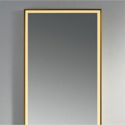 Clifton Bathroom Wall Mirror - Rectangular 1000 X 600mm - Brushed Brass Rectangular Wall Mirror - Led Light Lights - Bluetooth Speakers - thumbnail 4