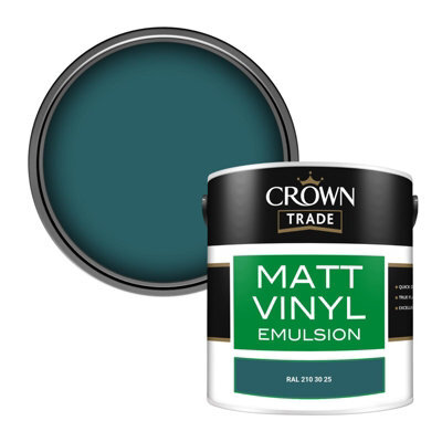 Crown Trade Vinyl Matt Walls & Ceilings Emulsion Paint Ral 210 30 25 (210 30 25) 2.5L - image 1