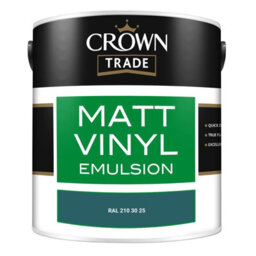 Crown Trade Vinyl Matt Walls & Ceilings Emulsion Paint Ral 210 30 25 (210 30 25) 2.5L - thumbnail 2
