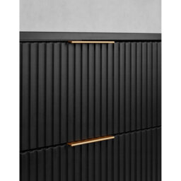 Heze Furniture Elegance Glamour Style 2 Drawer Bathroom Vanity Cabinet 60Cm - Black - thumbnail 5