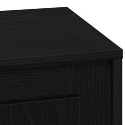 Berkfield Modern Bedside Cabinet With Led Lights Black Oak 44X34,5X45 Cm - thumbnail 9