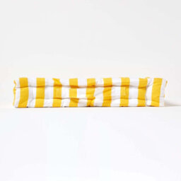 Homescapes Cotton Yellow Thick Stripe Floor Cushion, 40 X 40 Cm - thumbnail 5