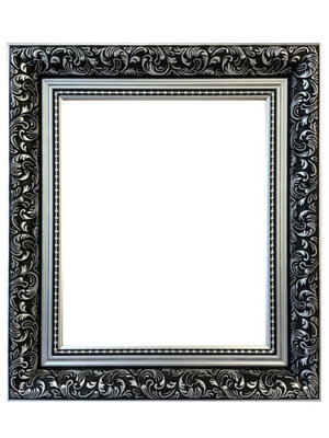 Frames By Post Large Dahlia Picture Frame Silver 18 X 12 Inch - image 1