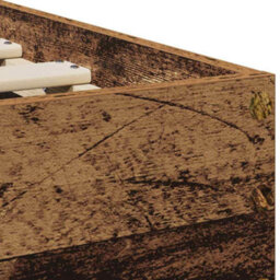 Walplus Bed Frame With Headboard Old Wood 75 X 190 Cm Engineered Wood - thumbnail 9