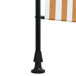Berkfield Outdoor Roller Blind Orange And White 150X270 Cm Fabric&steel - thumbnail 8