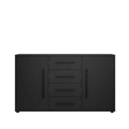 Arte Maxione 02 Chest Of Drawers 150Cm - Black, Contemporary Storage Solution - thumbnail 2
